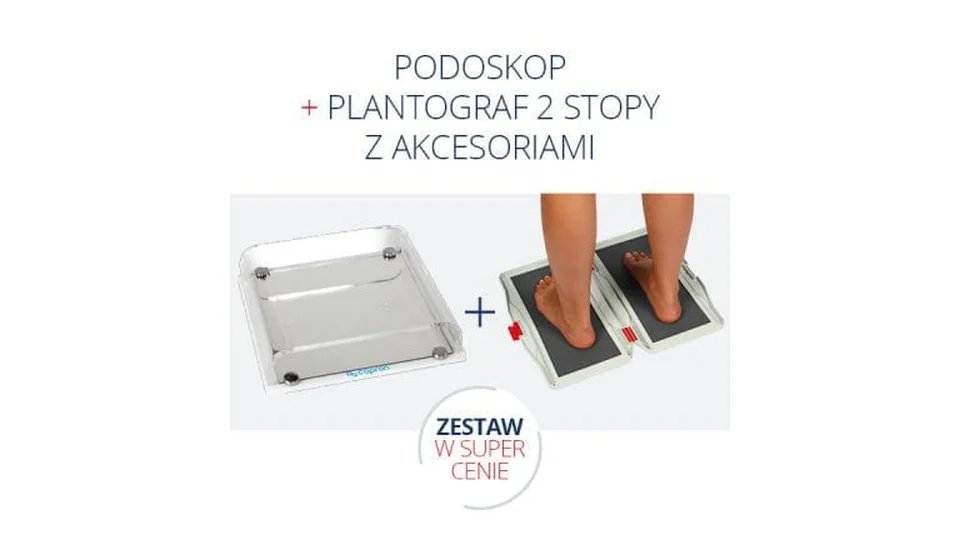 Zestaw: podoskop + plantograf 2 stopy z akcesoriami