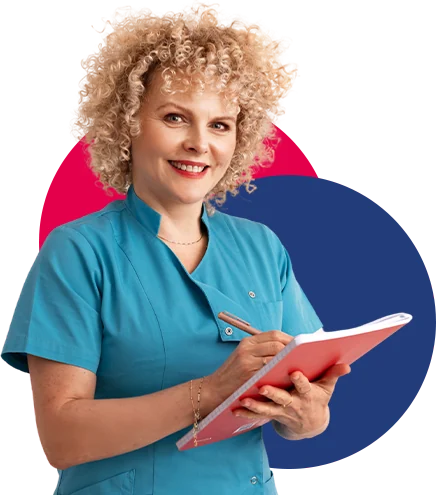 dr n. med. Joanna Stodolna-Tukendorf z notatnikiem